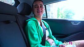 Sofia jimenez flashes tits then rides rough in public soccer debut