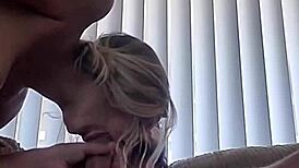 hot wife pussy gets wrecked pounding on couch