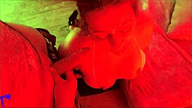 latina milf... suck these balls? spit on this dick for huge facial handjob under red light