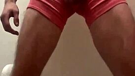 daddy's huge cock edges jerks explodes in massive cumshot orgasm compilation