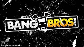 watch that monster cock stretch her tight brunette ass cheeks wide open