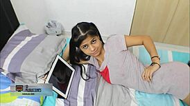 Stepbro accidentally pops viagra and ends up deepthroating big ass latina pussy doggystyle hardcore