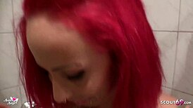 brother cums on stepsis wet leggings ass