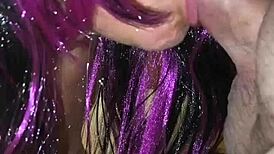 Colombiana Sabrinafoxy Dresses as Prostitute for Hotel Lover's Perfect Deepthroat Cum Swallow