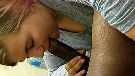 ever wonder what happens when she drops to knees for that monster bbc at work?