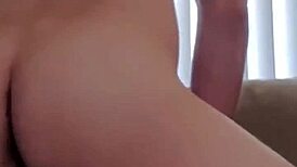 hot wife pussy gets wrecked pounding on couch