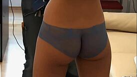 Blue Angel Body Painted Naked Stroll in Public