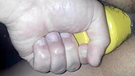 wife squirting hard riding that massive dildo toy