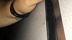 Thickdickbandit rams monster bbc through gloryhole for sloppy deepthroat cumshot