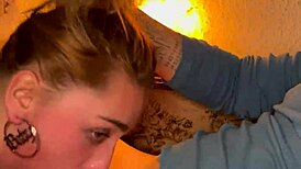 i gag on this young teen's sloppy deepthroat facefuck with choking ball licking closeup