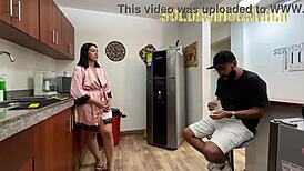 Wife's best friend milks my cock deep for cash in sloppy creampie cuckold