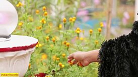 Beautiful Indian Wife Cheats Bent Over Doggystyle Outdoor