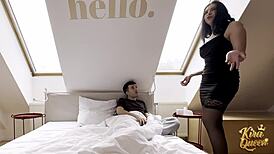 hey kira queen, feel that tongue on your ass before stepson pounds it deep