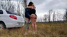 sweetlights couple strips naked for wild outdoor pussy pounding sex