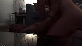 amateur wife bounces her saggy tits wild on that thick cock 😏