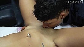 Horny colombian babe rides huge dildo til stepbro catches her 🔥🍆