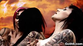 demons host hellish goth orgy with deepthroats gangbang