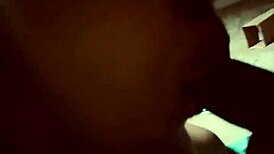 brown skin latina milf slurps sloppy on big black cock