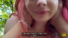 i'm that redhead whore cheatin on boyfriend public playin natural tits