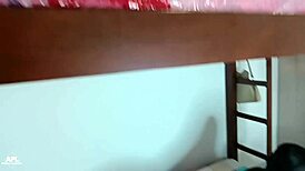 dude my horny roommate waited naked on my bed and jumped straight on my cock