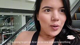 met savannah watson at mall dated then fucked hard in public toilet