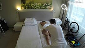 Ready for Julia North's massage to turn anal backstage?