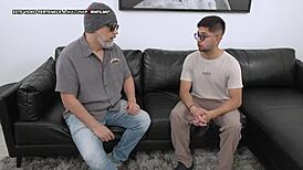 recruiting big ass latina pam for squirting facial cum