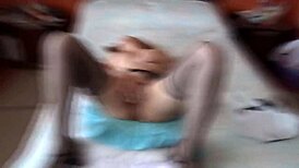 Legs wide open for two massive cumshots filling my hairy pussy deep