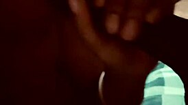 brown skin latina milf slurps sloppy on big black cock