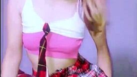 Sexy teen bonneyuwu chats skirt up with stepdad teasing