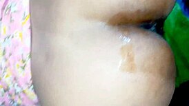 indian bhabhi takes rough anal creampie from huge cock close-up