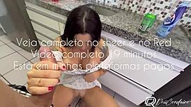 god i love fucking my busty brazilian maid's fat ass in kitchen she lifted dress i pounded deep