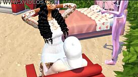 summer walker flaunts big black ass in outdoor public interracial display