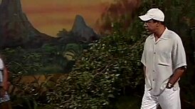 hooker slurps big black cock deep before facial cum blast