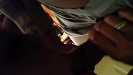 i'm drooling over this busty ebony's sloppy deepthroat bbc spit