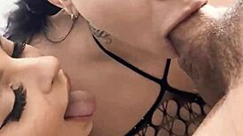 Phat Ass Brunette Bombshells Bent Over Doggystyle Deepthroated and Smashed Missionary by Thick Cock