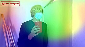 party spills into bathroom for sneaky petite couple doggy ride