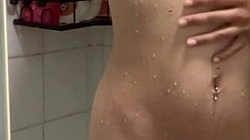 Pov Stepsis Caught Showering Masturbates Just for You