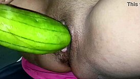 Amateur Whore's Shaved Pussy Eaten Wet by Big Cock Couple in Rough Creampie