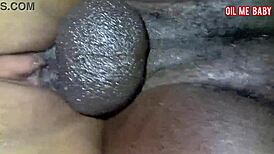 hard cock slides into her juicy dripping wet pussy