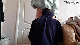 stepsis lets me cum in her mouth as thank you gift after pussy licking