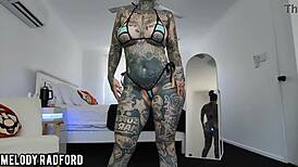 Milf Tries On Bikinis Flaunting Curves with Glowing LED Buttplug Tease