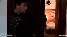 kinky wrestler milf anal fucks bound lesbian slave in rough bdsm hogtie