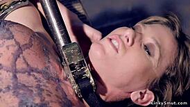 Busty Waxed Milf Shudders in Vibrator Ecstasy Overwhelm