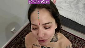 juicy tattooed iranian teen bent over doggystyle