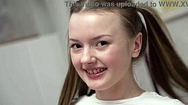 monster cock destroys angelica's tight ass with huge gape then fills mouth with hot cum vg398