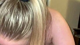 step sis heads to toilet but step bro waits with huge dick ready to suck?