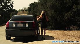 oh god inked babe squirts hard fingered by busty milf