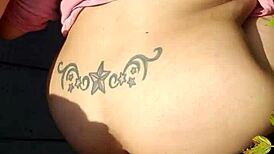 whoa i choked gagging on that fat latina bbw cock outside