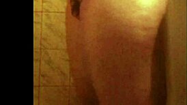 oh man spying this ebony's perfect huge ass in shower hidden cam